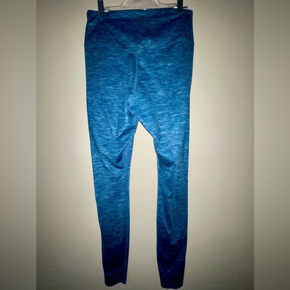 Nike One Luxe Spacedye/heathered teal Mid-Rise Training Leggings Teal/Clear Sz M - Picture 9 of 12